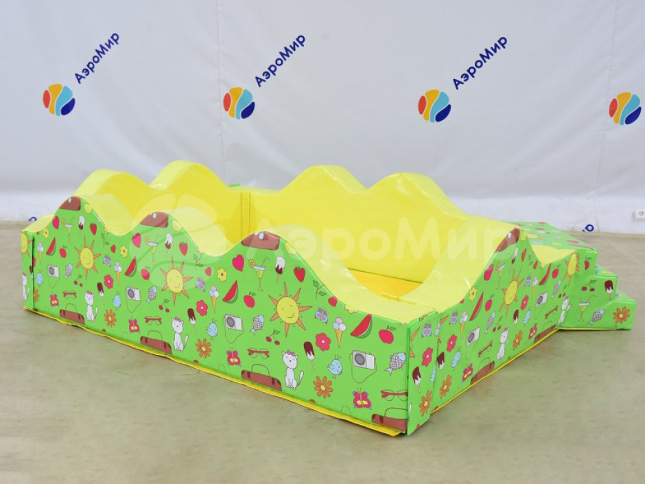 Квадратный сухой бассейн «Волна-1»