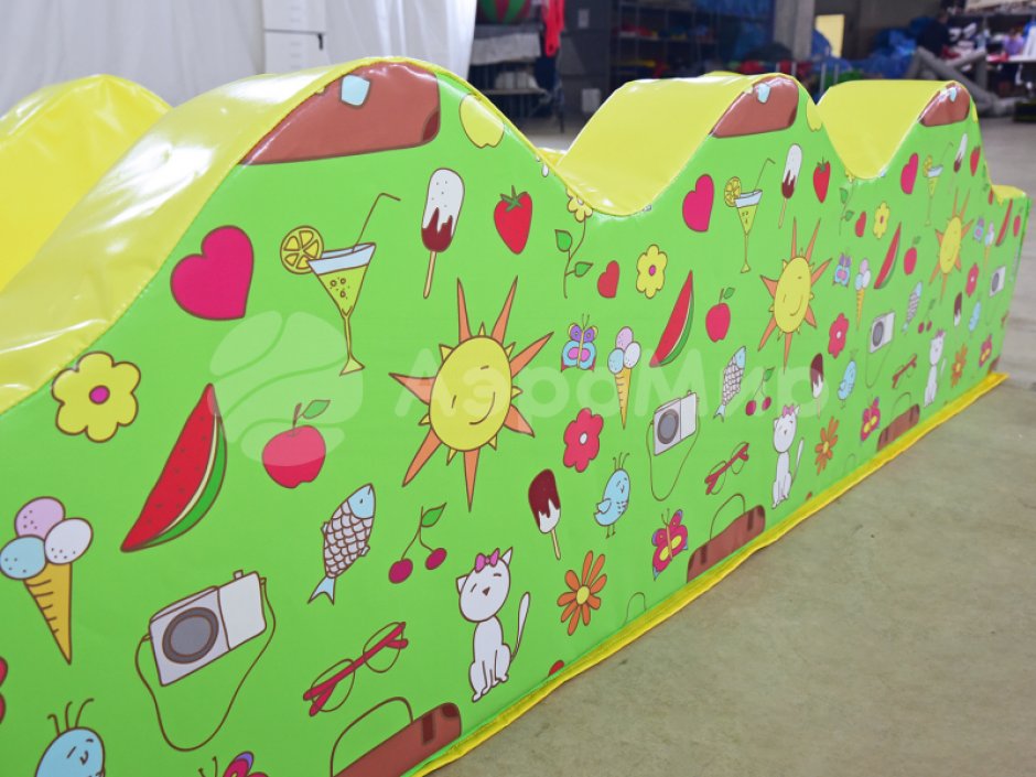 Квадратный сухой бассейн «Волна-1»