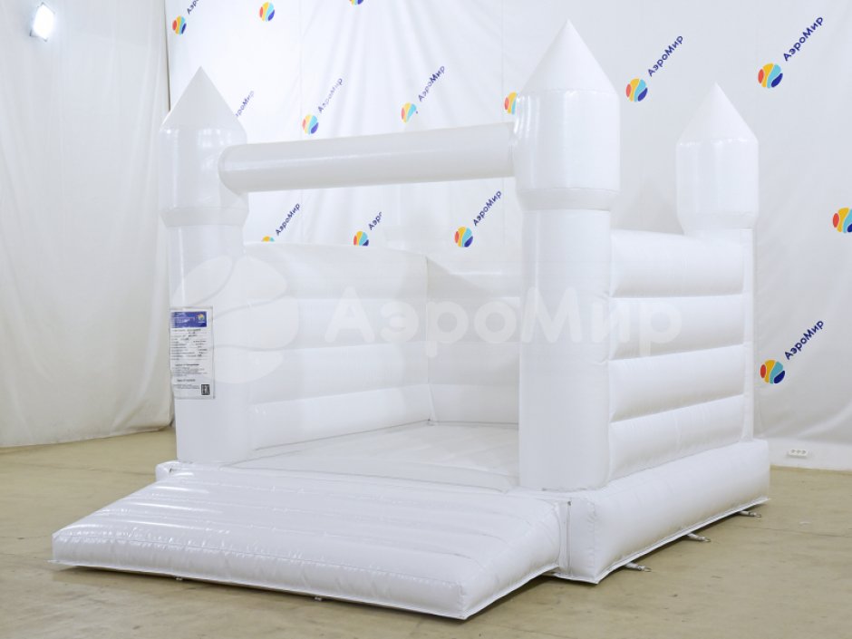 Надувной белый батут — для свадебного торжества, выставки, шоу, проката или аренды