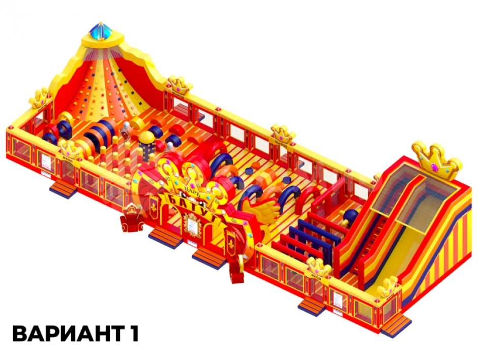 Надувной парк — Царь батут, площадью 300 м²