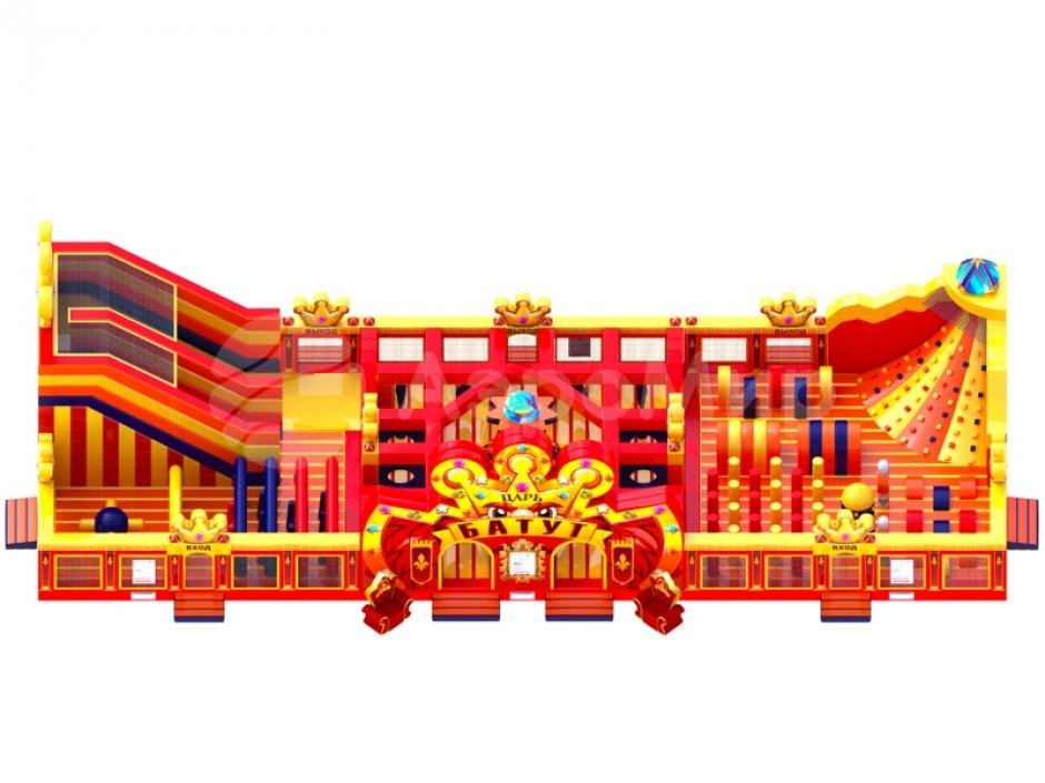 Надувной парк — Царь батут, площадью 300 м²