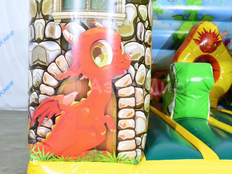 Надувной батут Дракоша — коммерческий батут ~9 м²