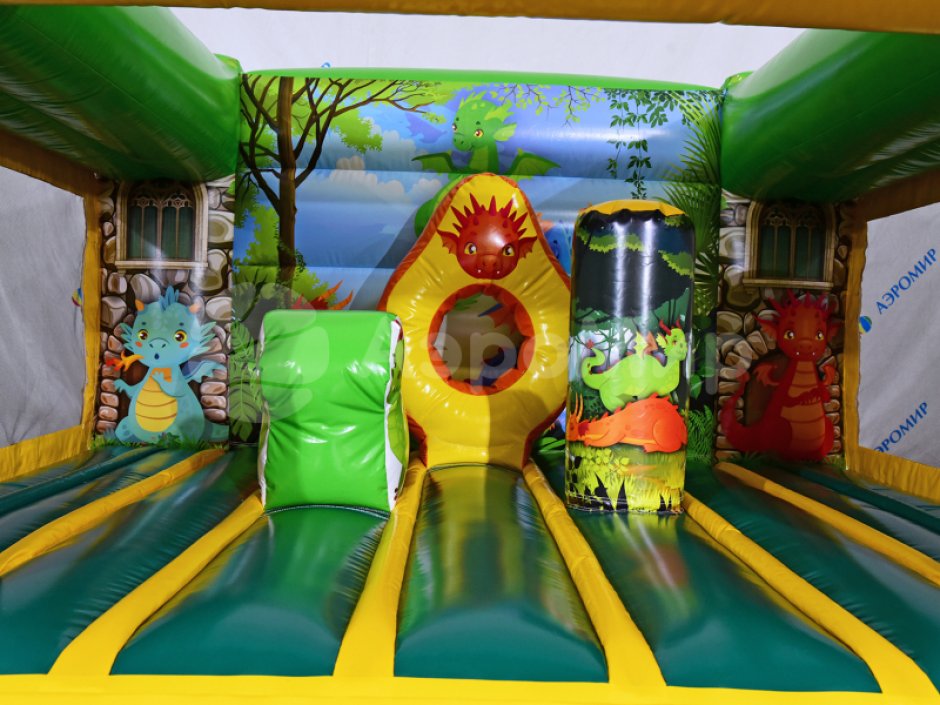 Надувной батут Дракоша — коммерческий батут ~9 м²