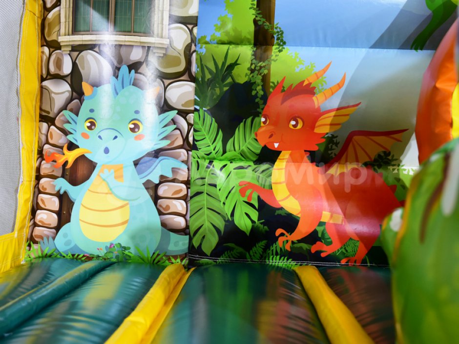 Надувной батут Дракоша — коммерческий батут ~9 м²