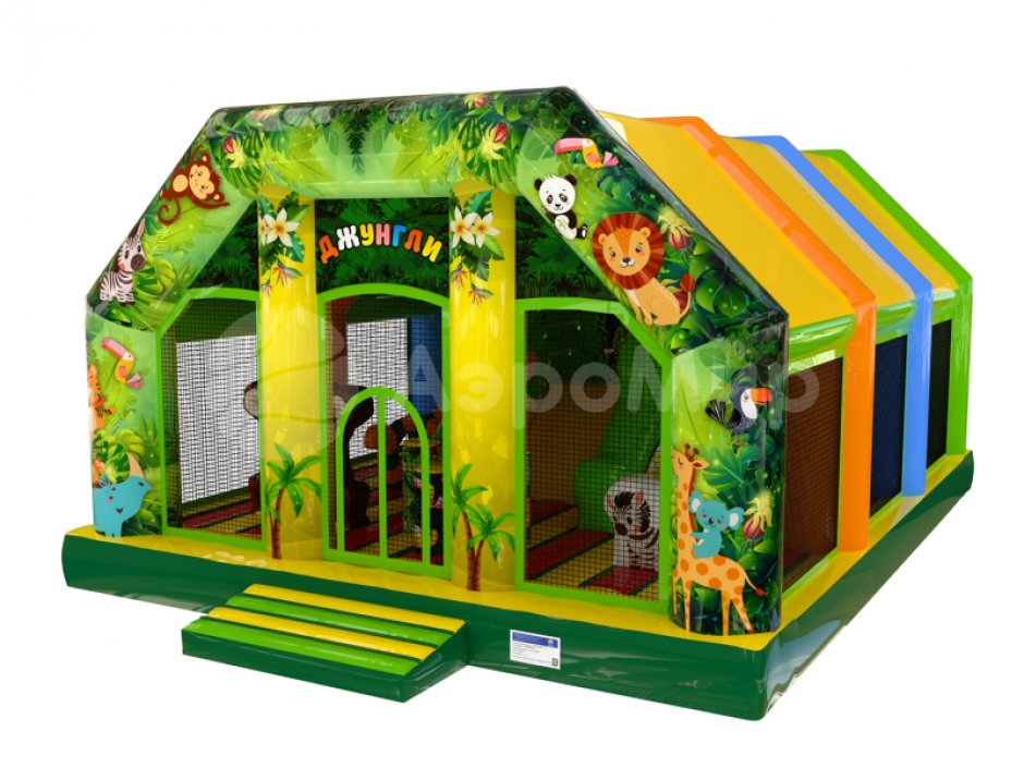 Надувной детский батут Джунгли