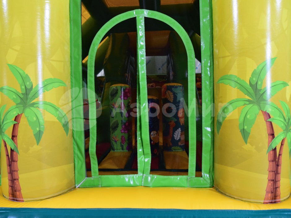 Надувной батут Джунгли — с крышей на 75 м²