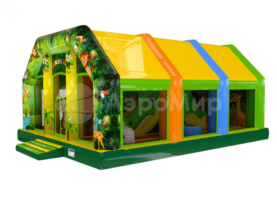 Детский надувной батут Джунгли