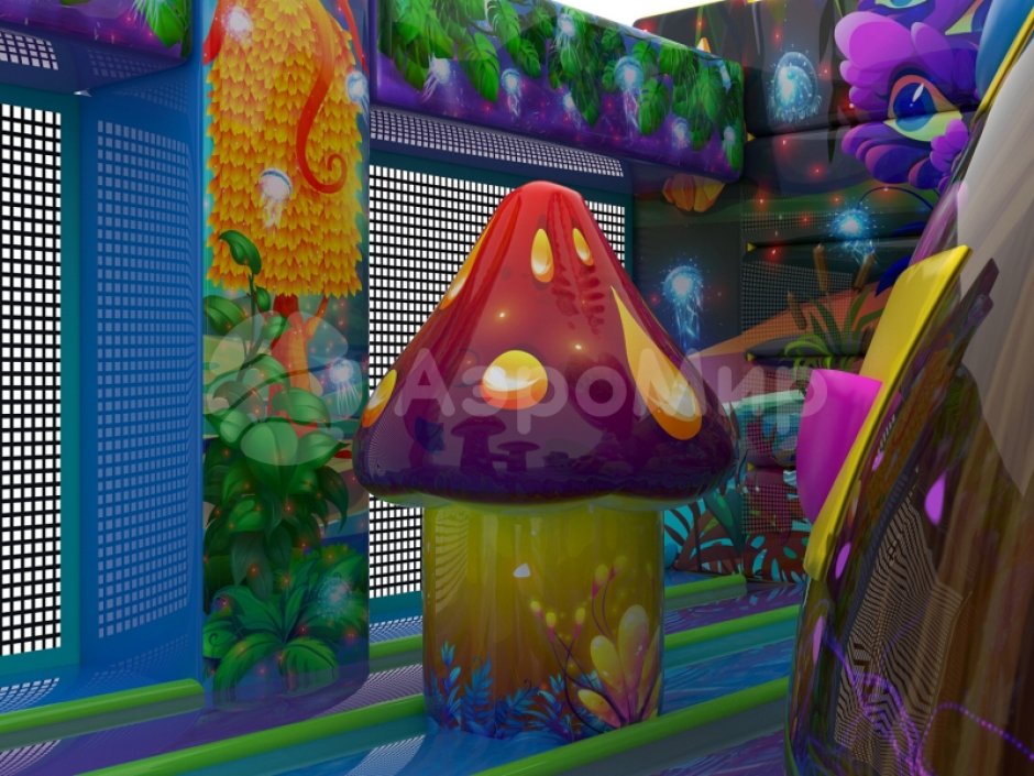 Надувной батут Фантазия — площадь 63 м²