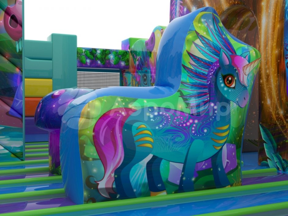 Надувной батут Фантазия — площадь 63 м²