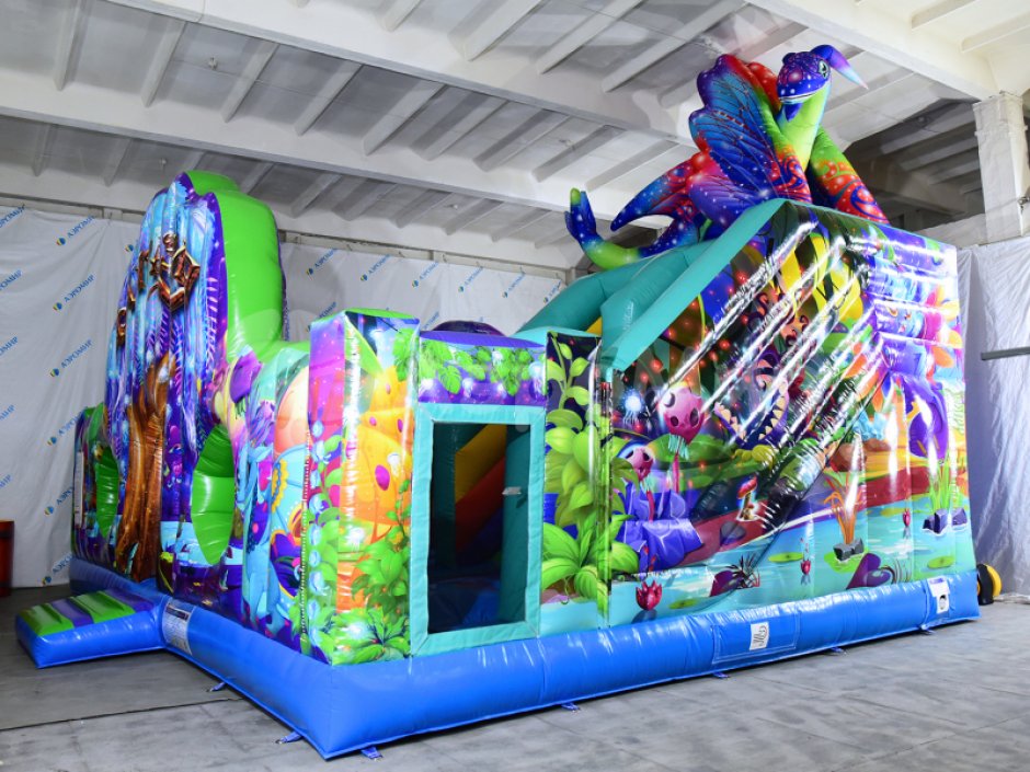 Надувной батут Фантазия — площадь 63 м²