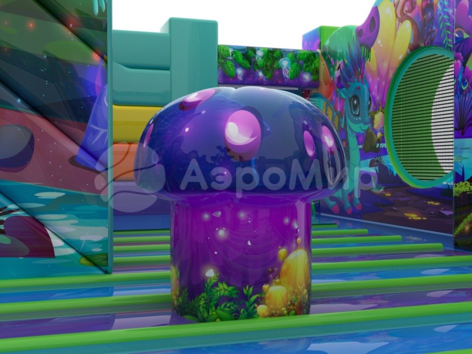 Надувной батут Фантазия — площадь 63 м²
