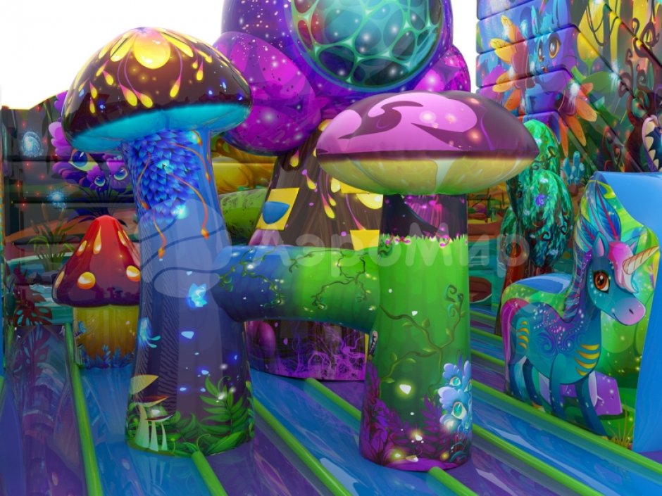 Надувной батут Фантазия — площадь 63 м²