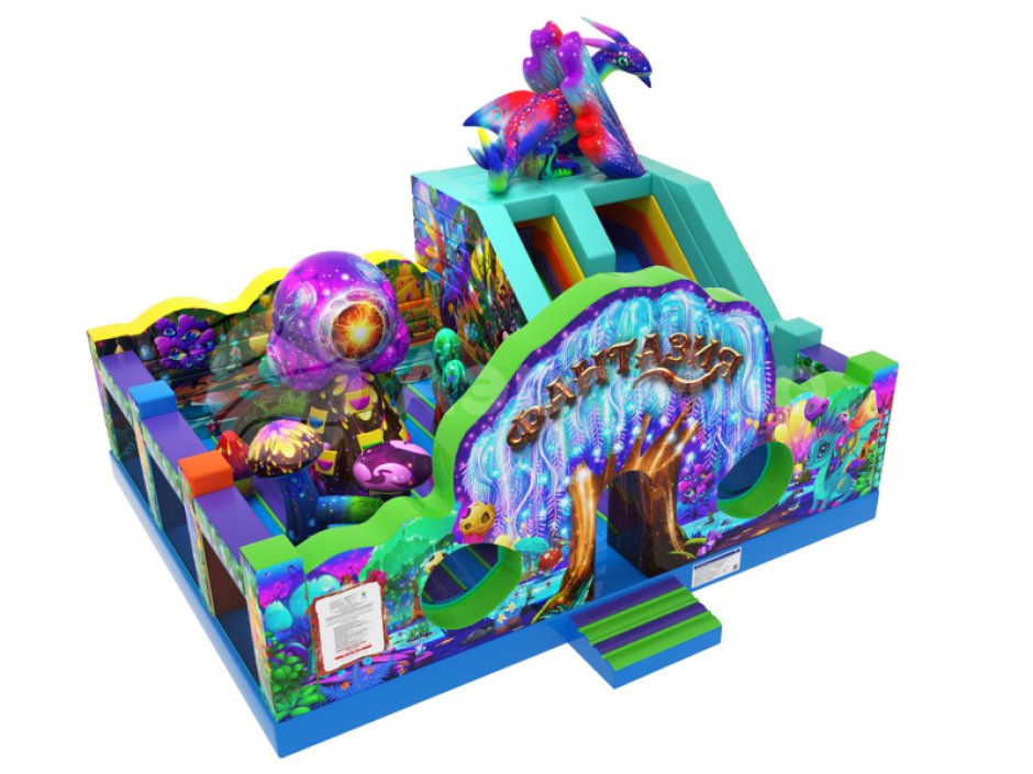 Надувной батут Фантазия — площадь 63 м²