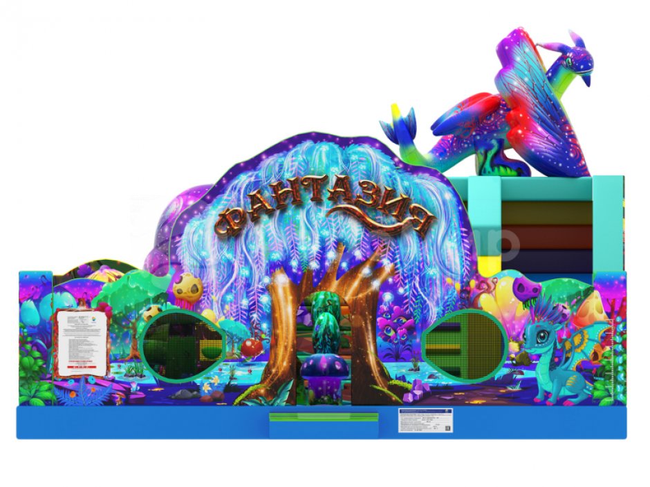 Надувной батут Фантазия — площадь 63 м²