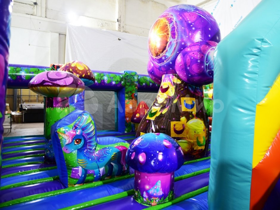 Надувной батут Фантазия — площадь 63 м²