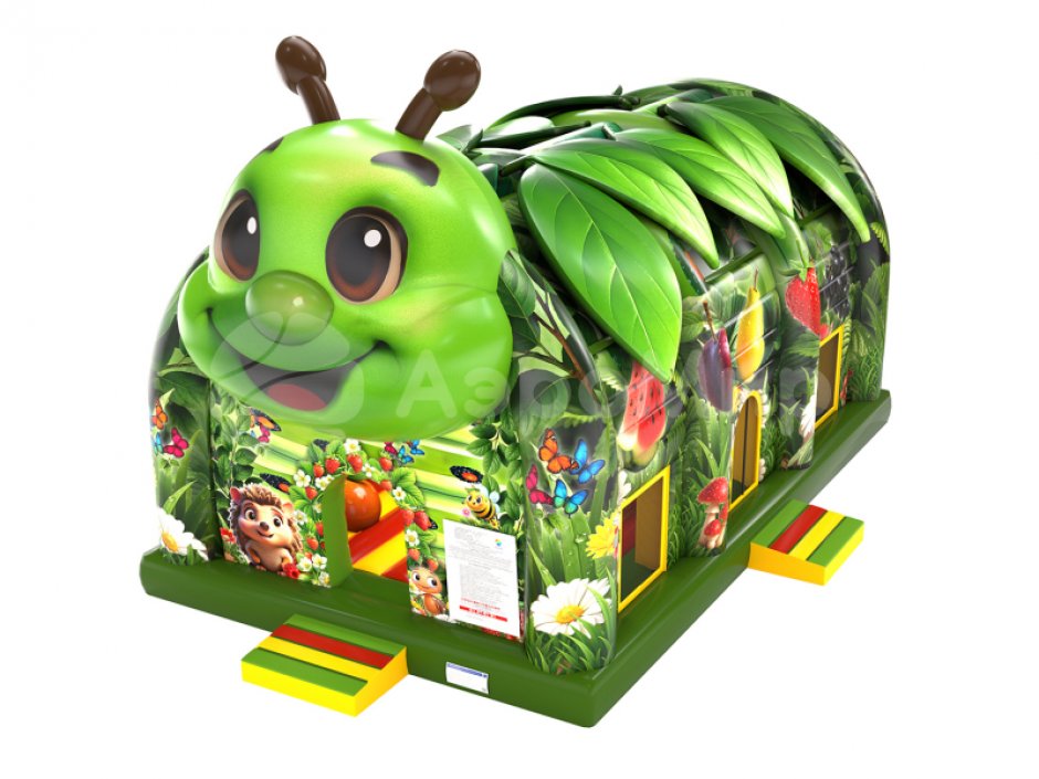 Надувной батут Гусеница