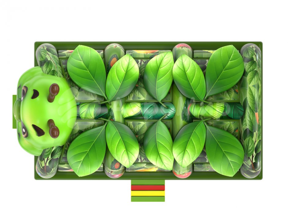 Надувной батут Гусеница