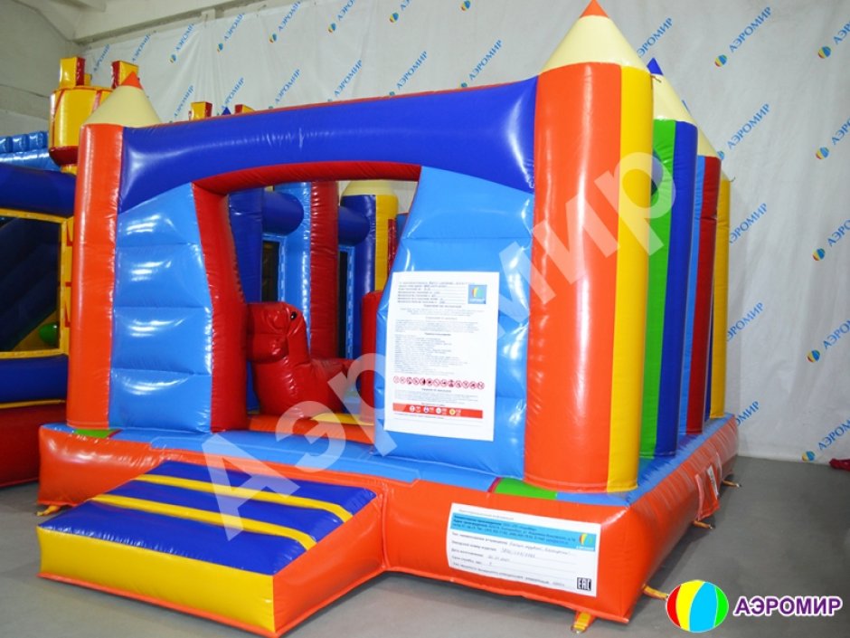 Надувной батут Карандаши — маленький надувной батут на 16 м²