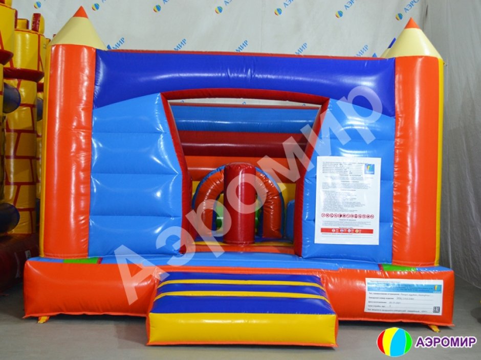 Надувной батут Карандаши — маленький надувной батут на 16 м²