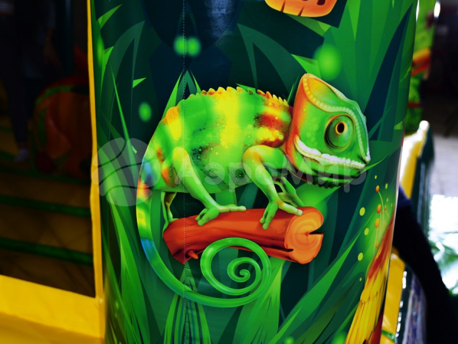 Надувной батут с крышей Кинг-Конг