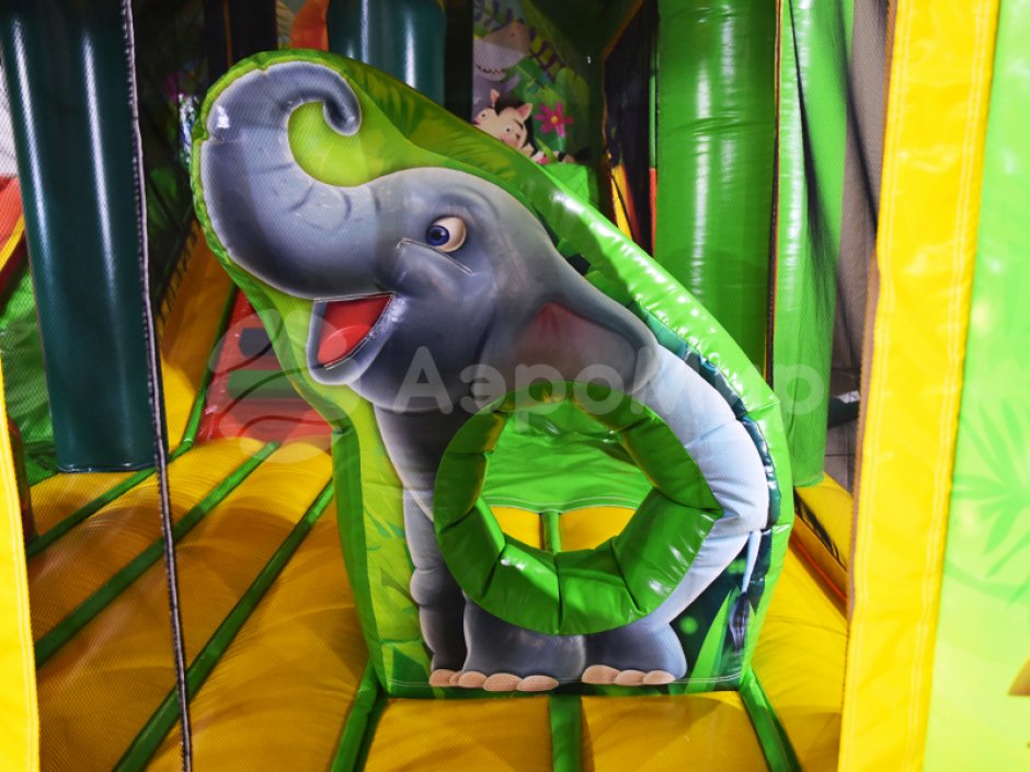 Надувной батут с крышей Кинг-Конг