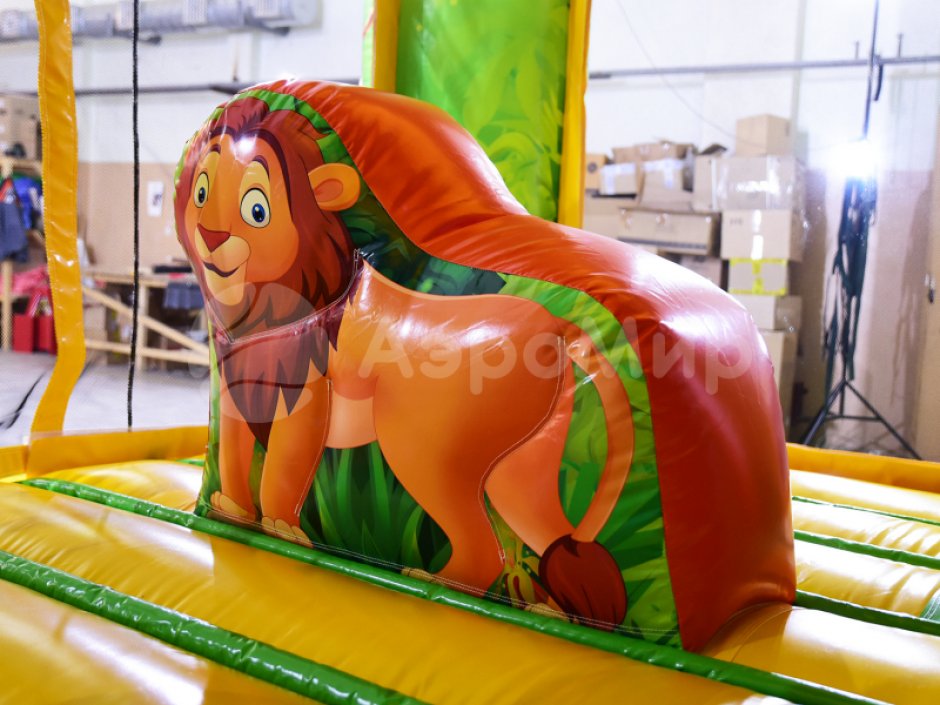 Надувной батут Кинг-Конг — с крышей для улицы и бизнеса на 35 м²