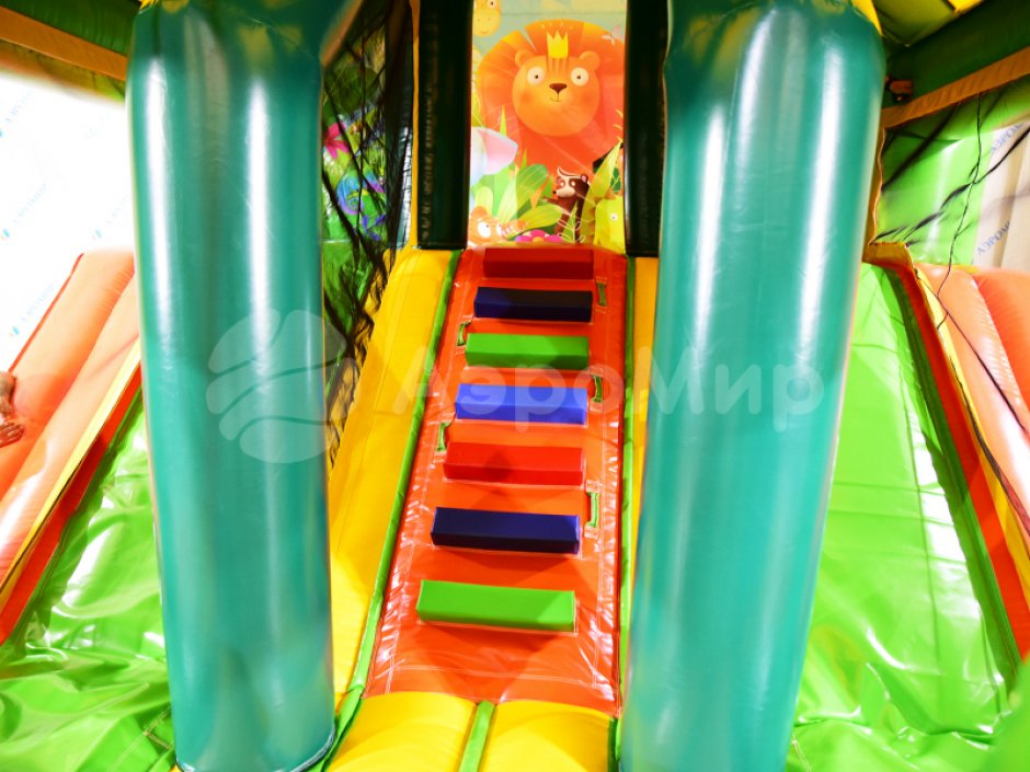 Надувной батут с крышей Кинг-Конг