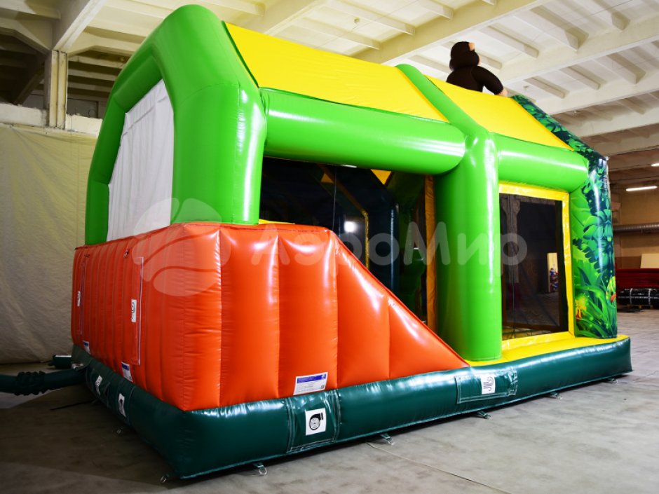 Надувной батут с крышей Кинг-Конг