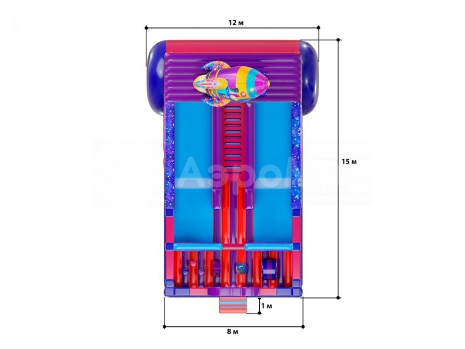 Надувной батут Космоленд