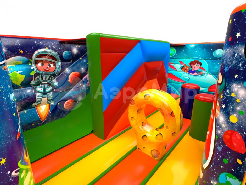 Надувной батут Космос — небольшой для бизнеса на 25 м²
