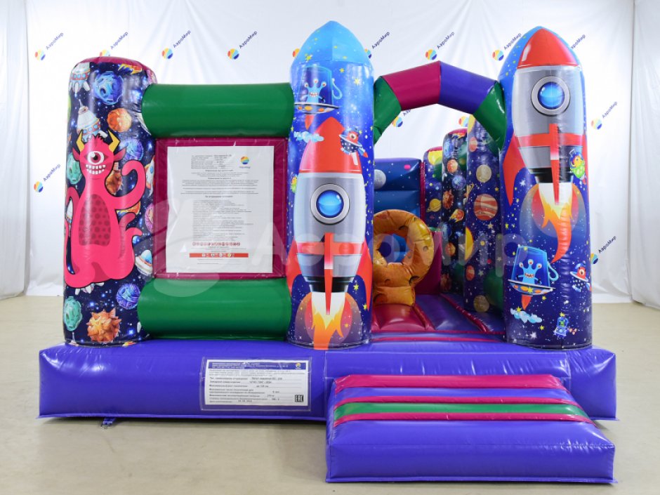 Надувной батут Космос — небольшой для бизнеса на 25 м²