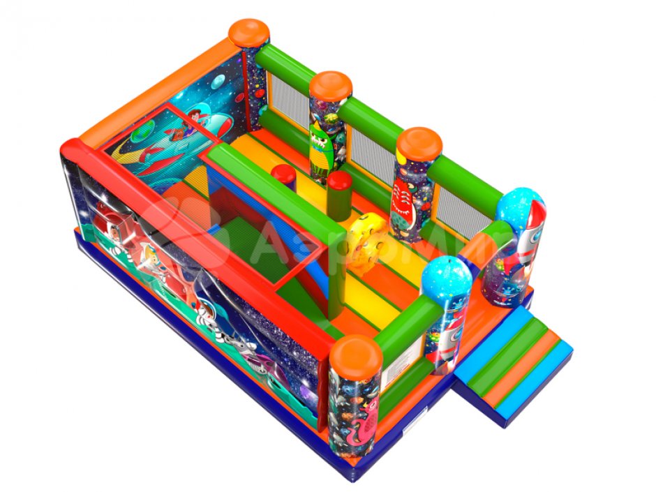 Надувной батут Космос — небольшой для бизнеса на 25 м²