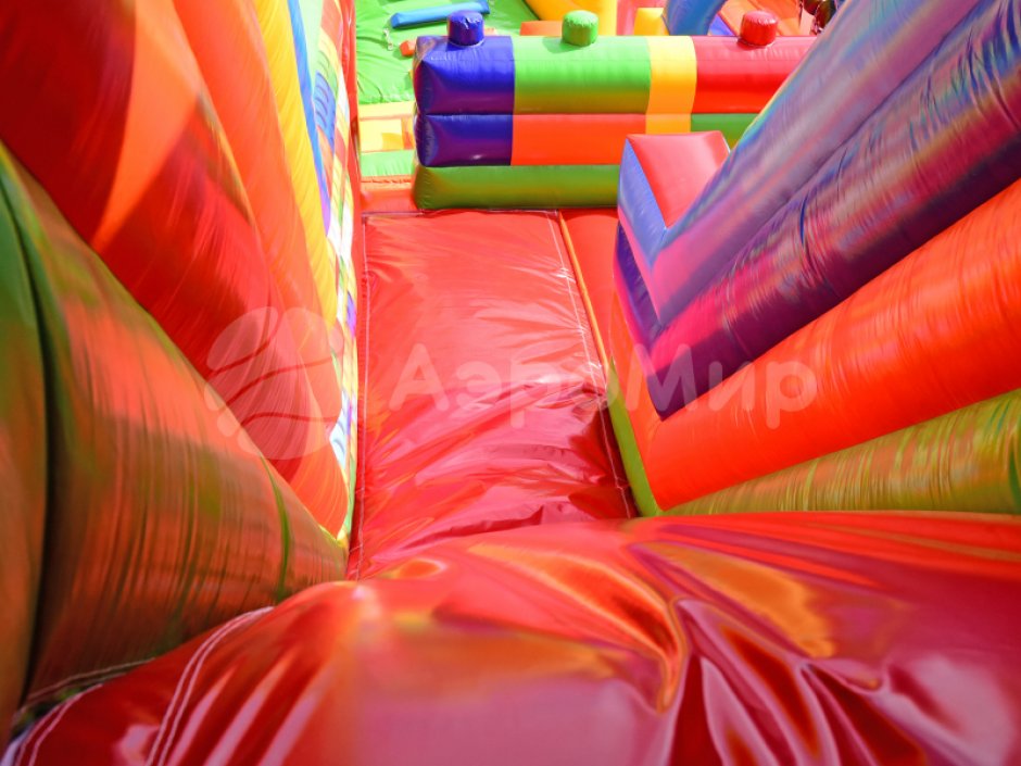 Большой надувной Батут легопарк— с горками и батутной ареной
