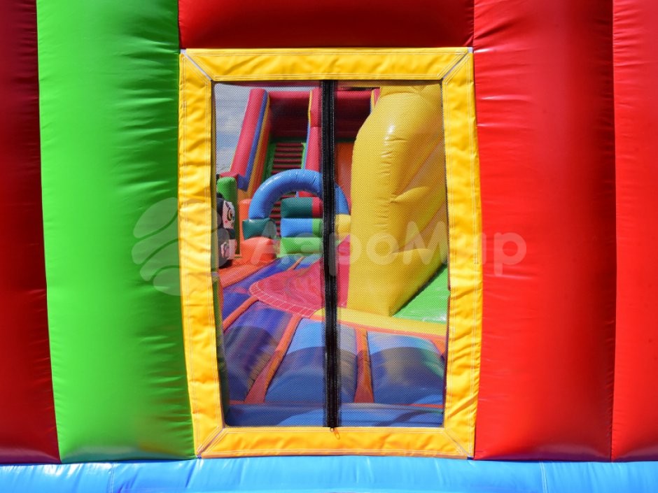 Большой надувной Батут легопарк— с горками и батутной ареной