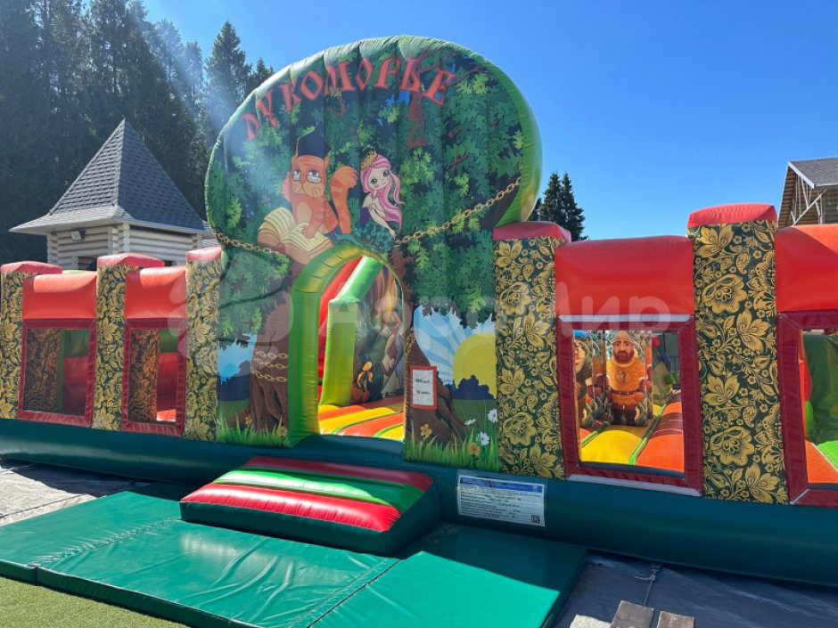 Надувной батутный комплекс Лукоморье — большой коммерческий аттракцион на 85 м²