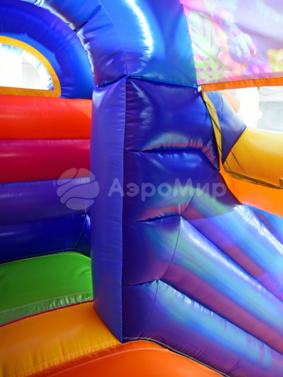 Большой надувной батут горка Монстрики — батут для бизнеса с горкой ↑3,5 м. на 39 м²