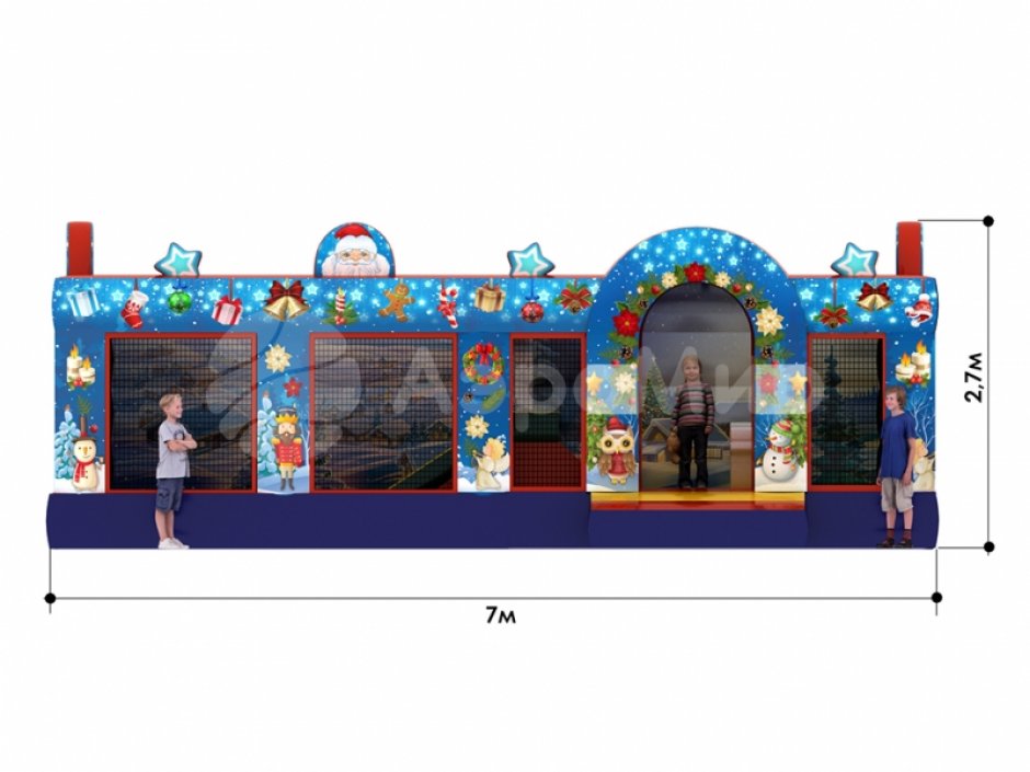 Надувной батут для бизнеса — Новогодняя сказка