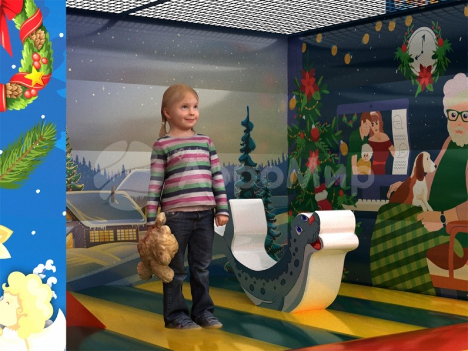 Надувной батут для бизнеса — Новогодняя сказка