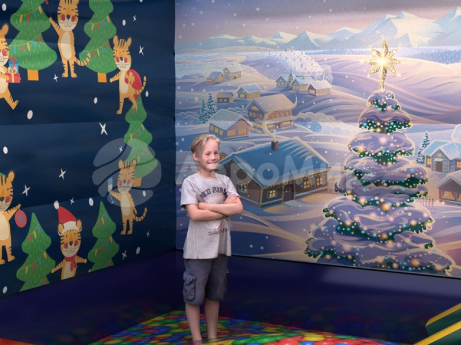 Надувной батут для бизнеса — Новогодняя сказка