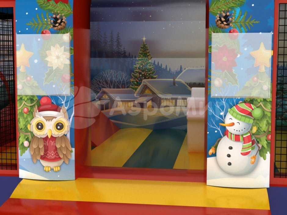 Надувной батут для бизнеса — Новогодняя сказка