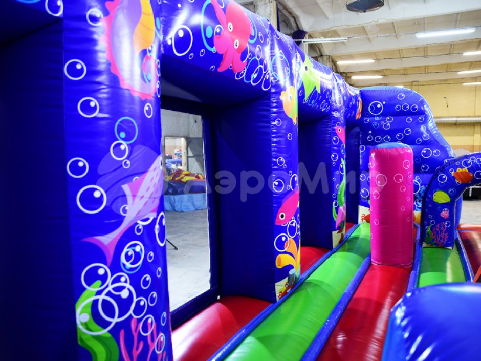 Надувной батут Подводный мир — коммерческий батут на 35 м²