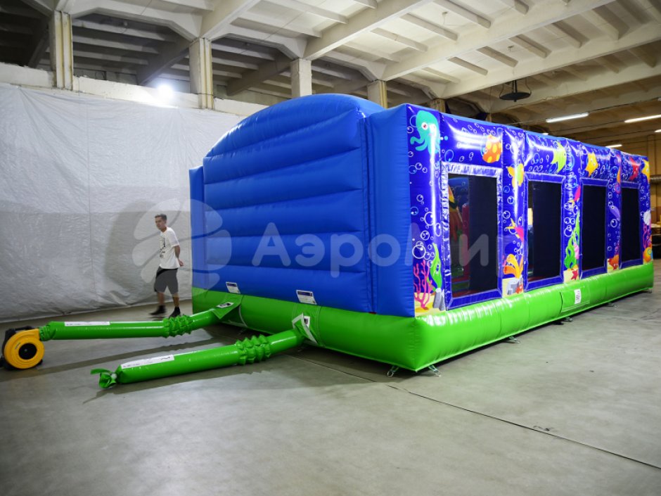 Надувной батут Подводный мир — коммерческий батут на 35 м²