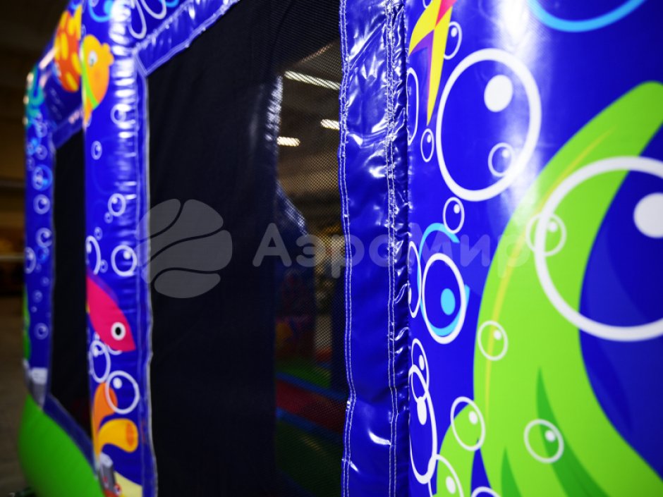 Надувной батут Подводный мир — коммерческий батут на 35 м²