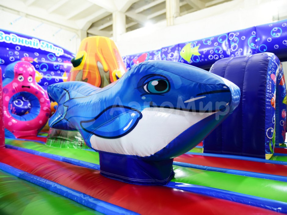 Надувной батут Подводный мир — коммерческий батут на 35 м²