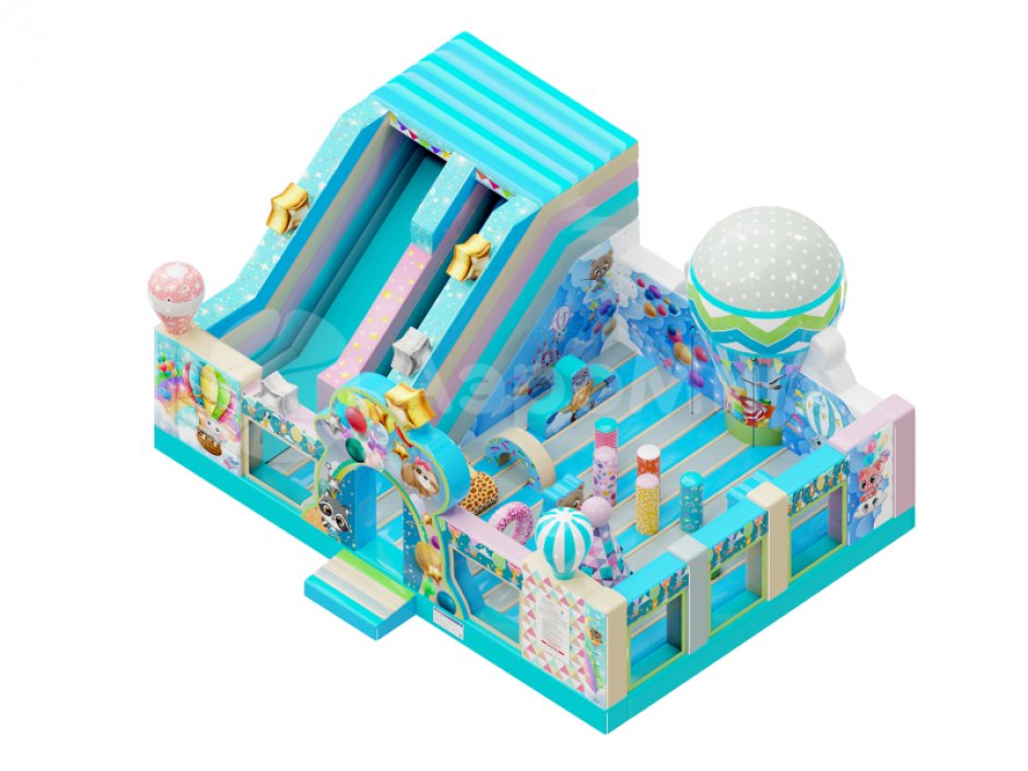 Надувной батут Путешествие 2.0 площадью около 75 м²