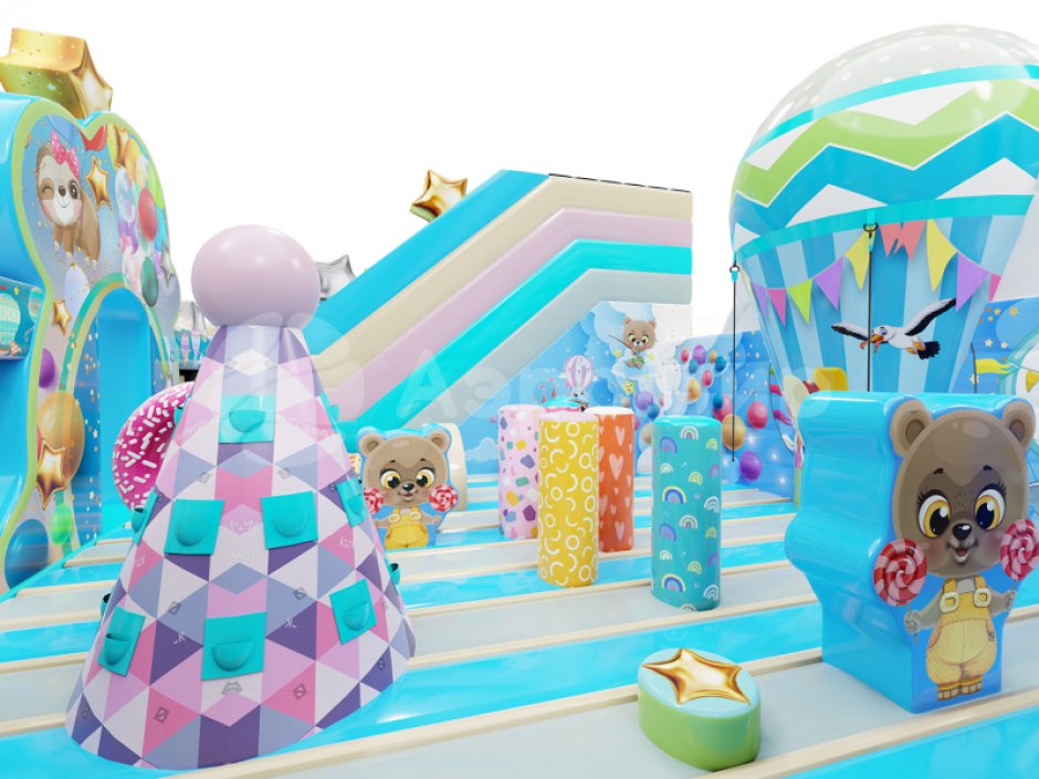 Надувной батут Путешествие 2.0 площадью около 75 м²