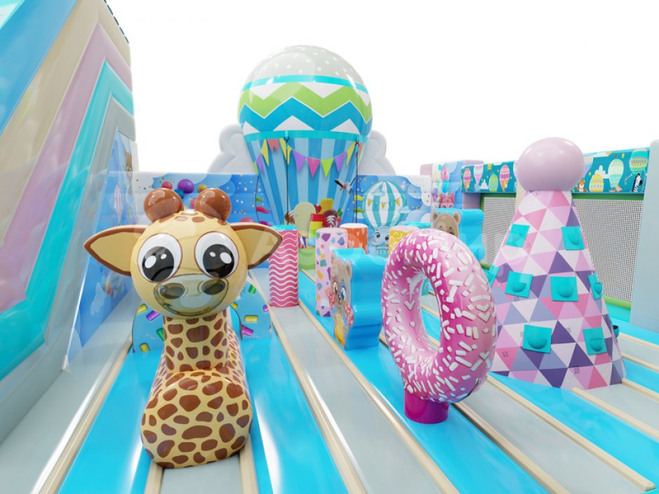 Надувной батут Путешествие 2.0 площадью около 75 м²