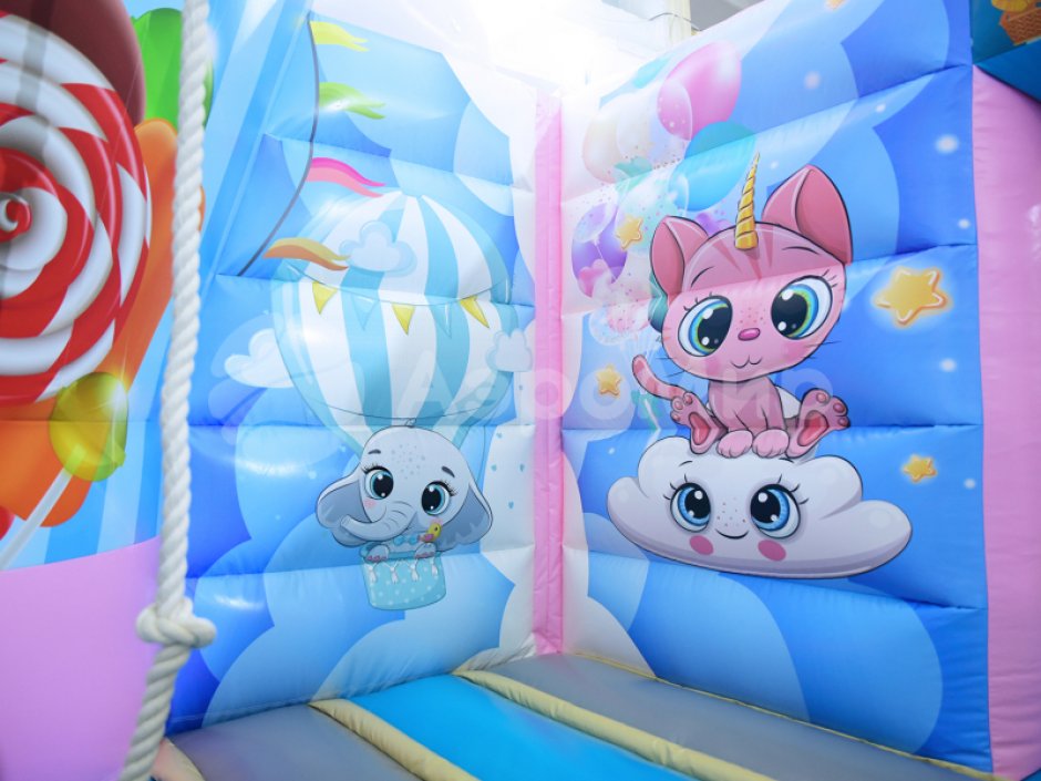 Надувной батут Путешествие — площадь около 75 м²