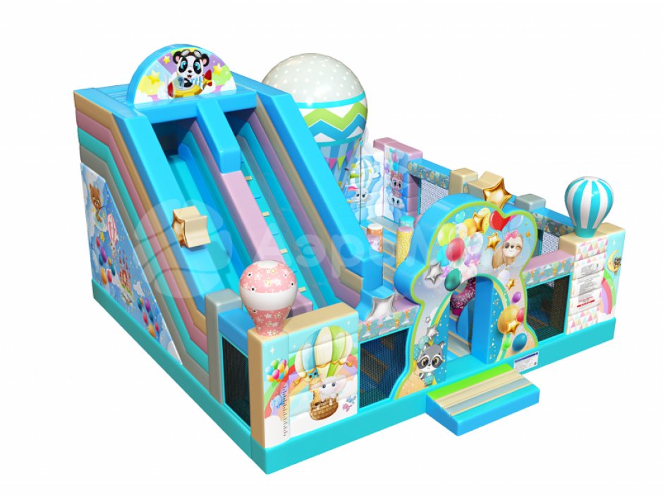 Надувной батут Путешествие — площадь около 75 м²