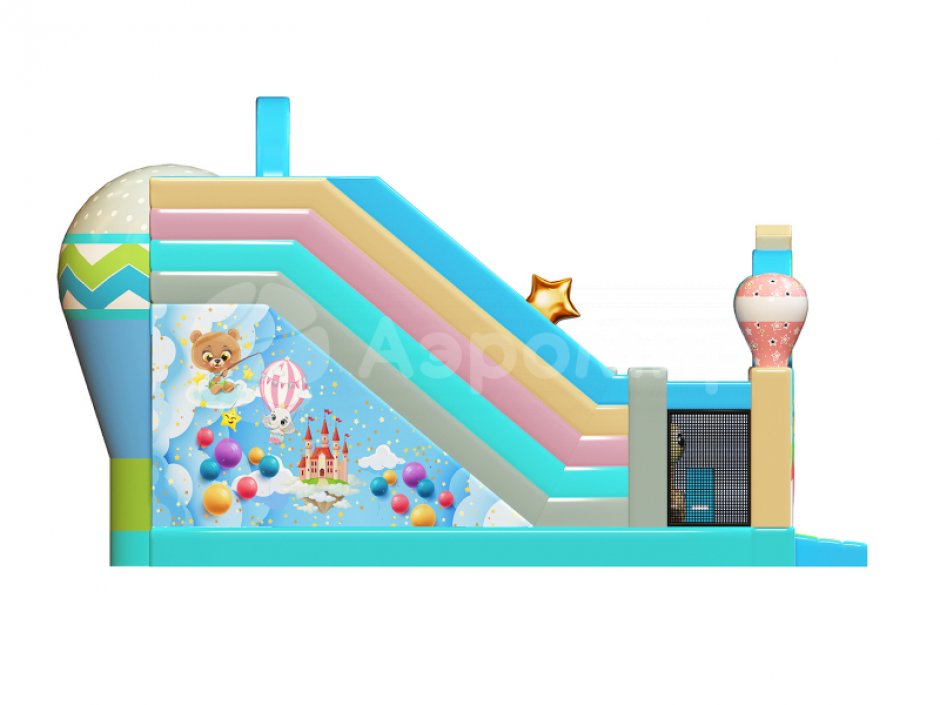 Надувной батут Путешествие — площадь около 75 м²